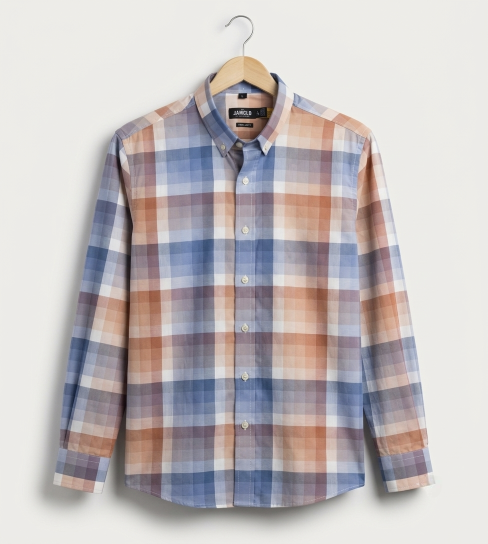 Coastal Blue Premium Check Shirt
