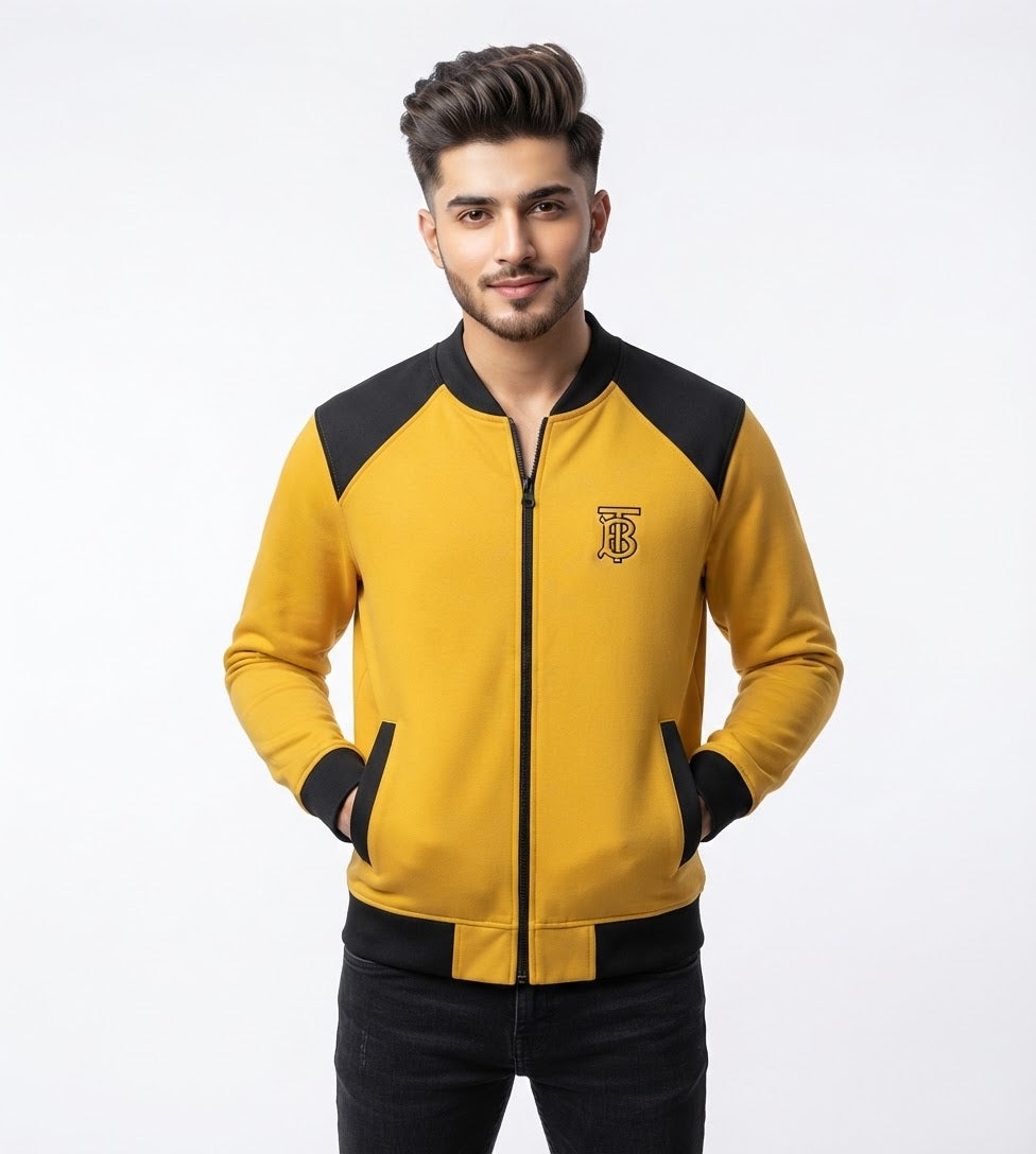 Top Winter Premium Zipper Jacket SunFlower Yellow