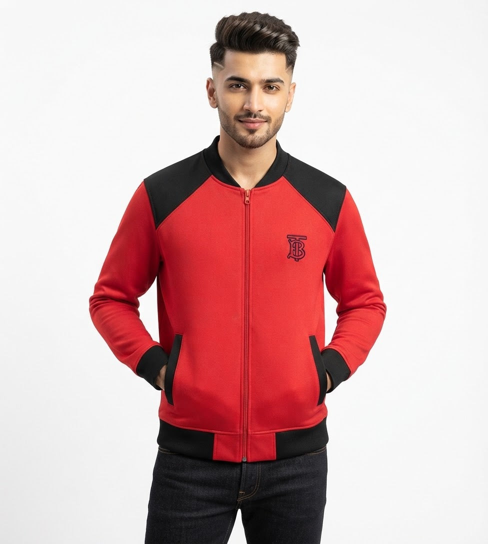 Top Winter Premium Zipper Jacket Macaw Red