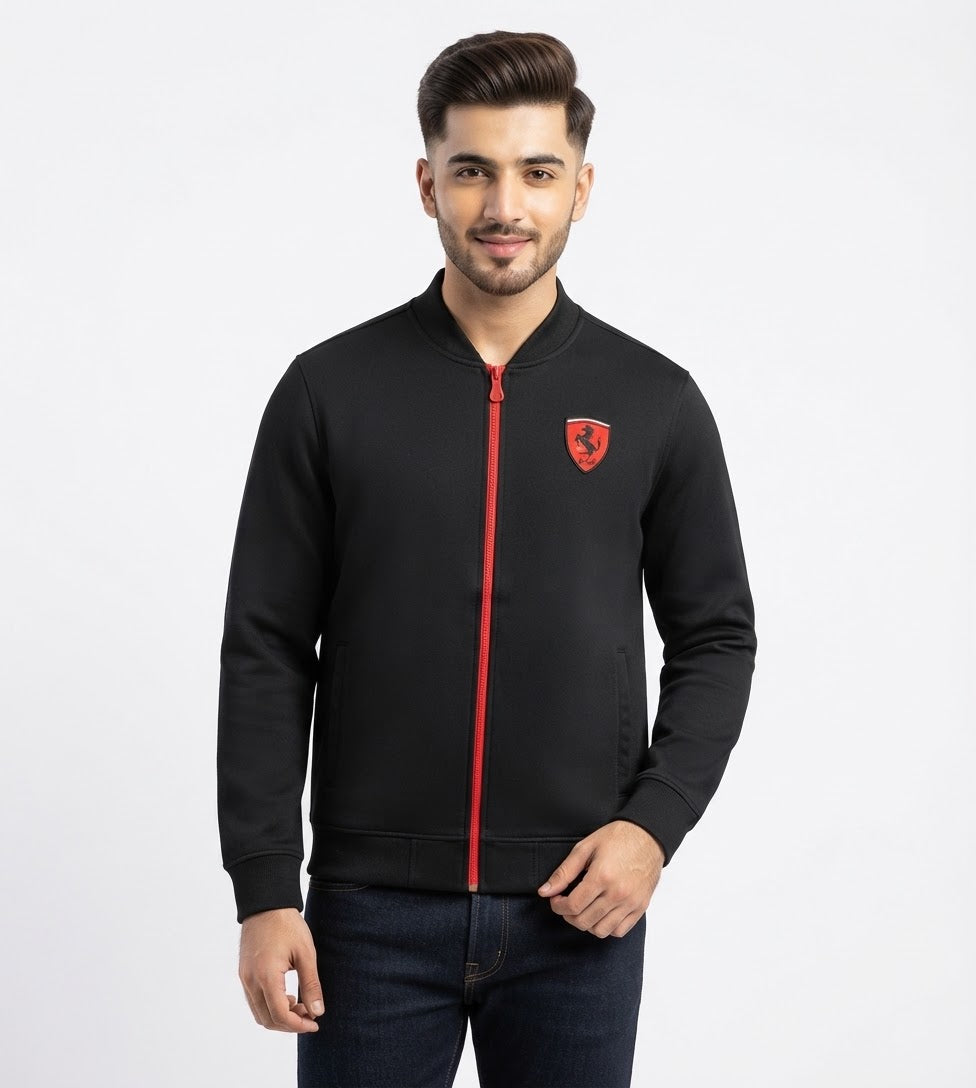 Top Winter Premium Zipper Jacket Flat Black