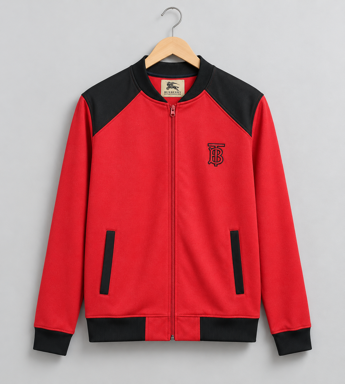 Top Winter Premium Zipper Jacket Macaw Red