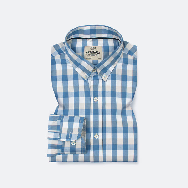 Mini Blue Box Check Shirt