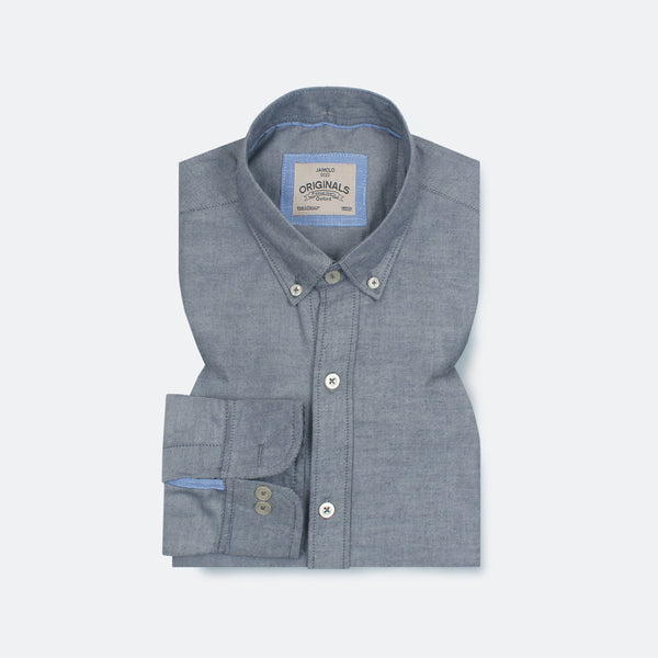 Silver Grey Oxford Shirt