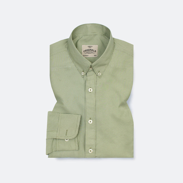 Mini Olive Green Check Shirt