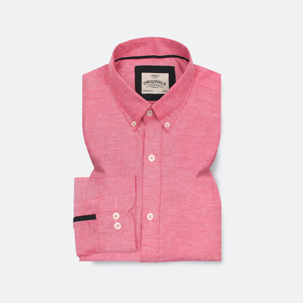 Cherry Pink Oxford Shirt