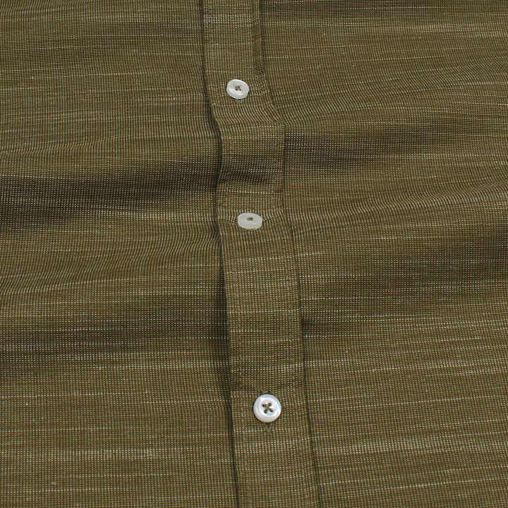 Bronze Slub Oxford Shirt