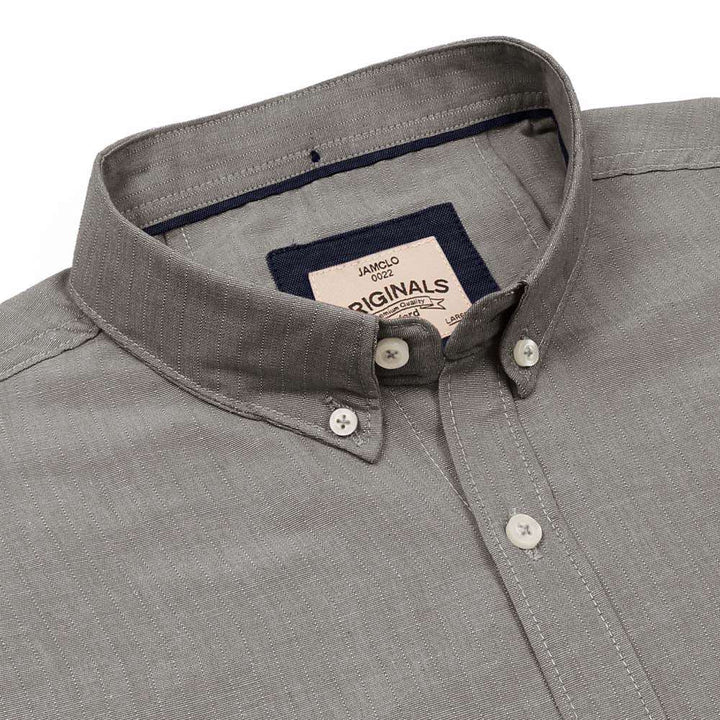 Natural Grey Oxford Shirt