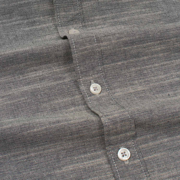 Grey Slub Oxford Shirt