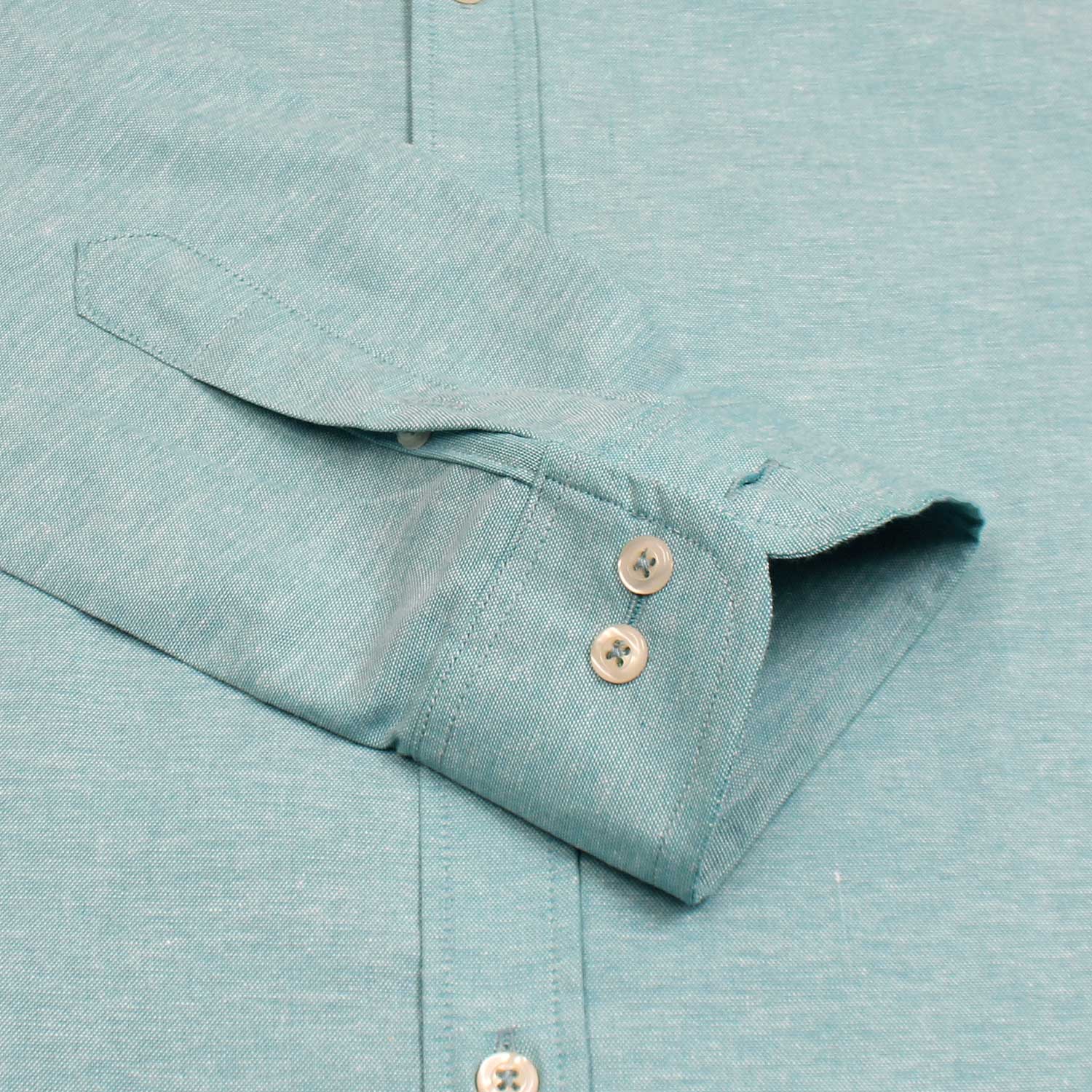 Double Tone Aqua Blue Oxford Shirt - J11
