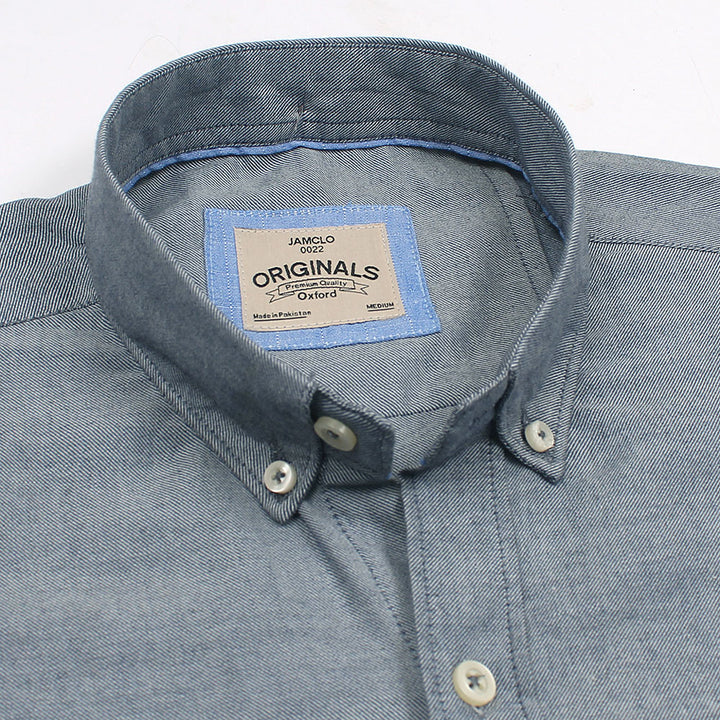 Silver Grey Oxford Shirt