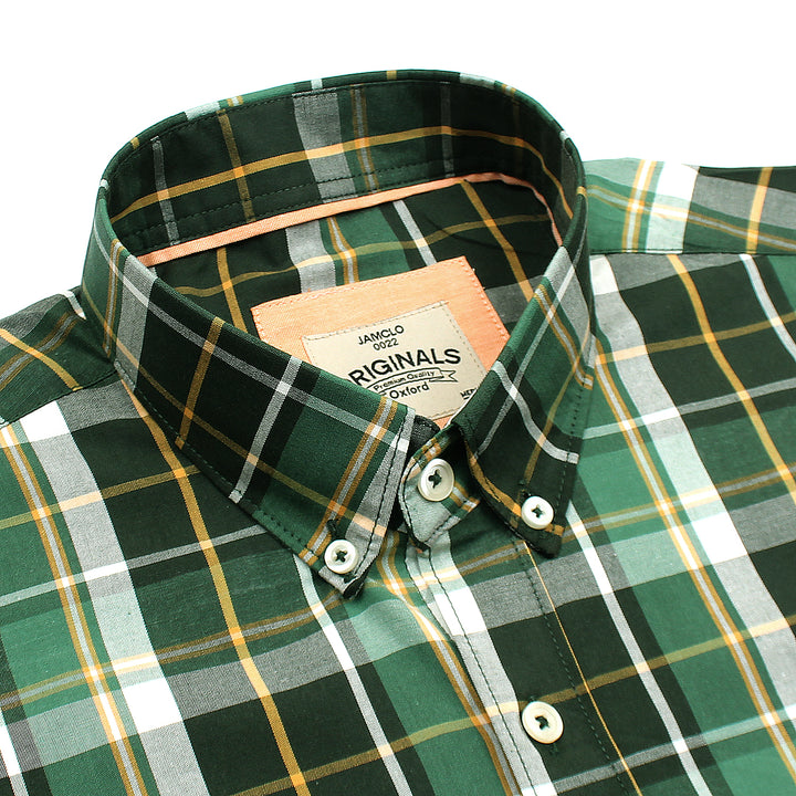 Green Wide Check Shirt