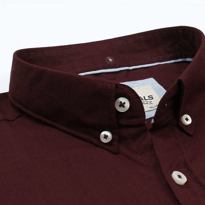 Marron Oxford Shirt