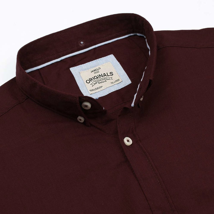 Marron Oxford Shirt