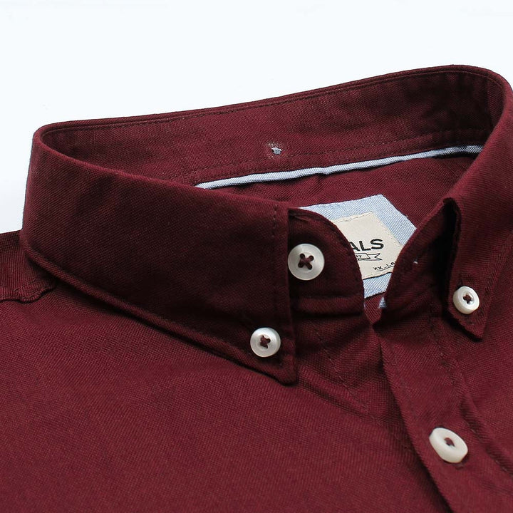 Scarlet Red Oxford Shirt