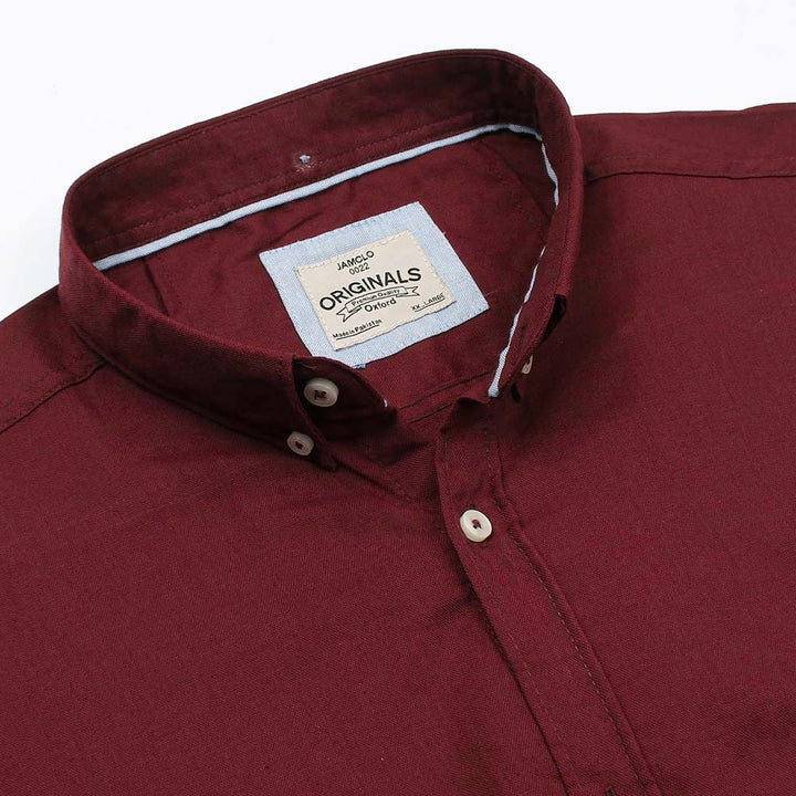 Scarlet Red Oxford Shirt