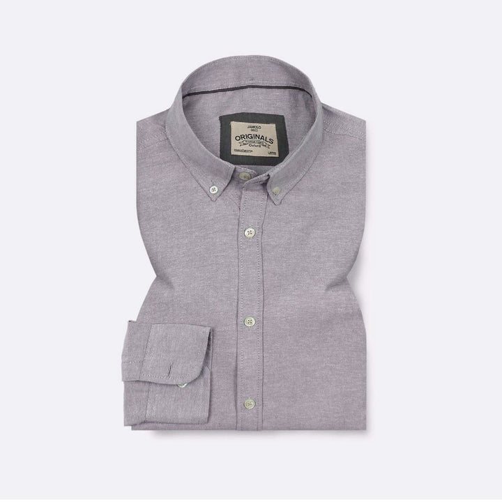 Pearl Grey Oxford Shirt