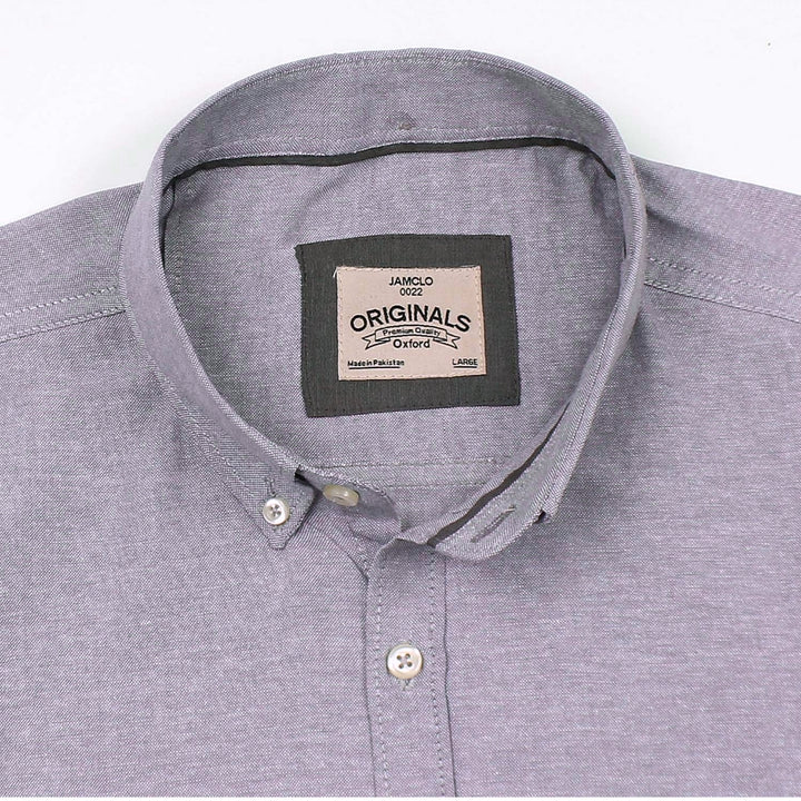 Pearl Grey Oxford Shirt