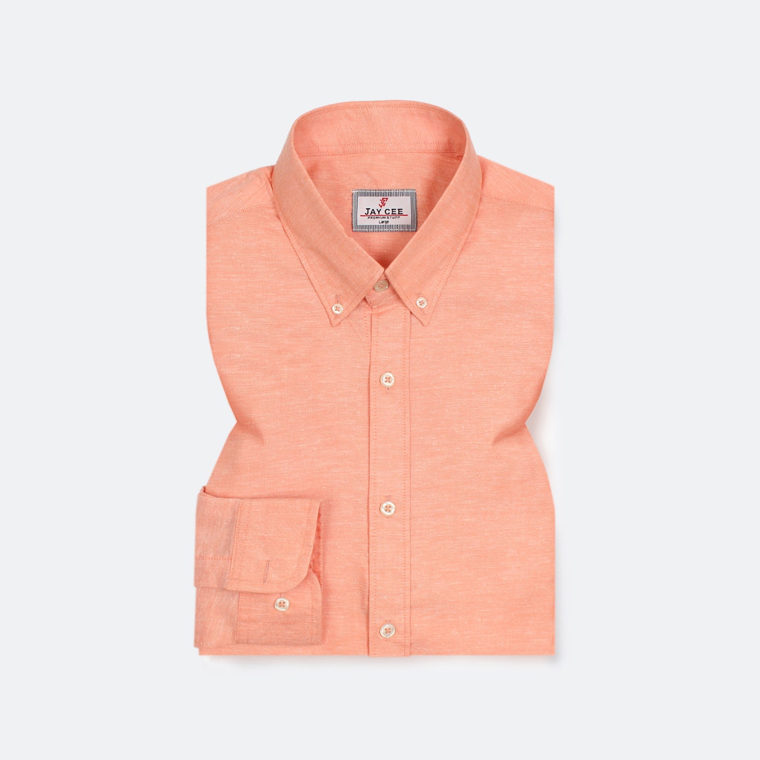 Peach Oxford Shirt - J12