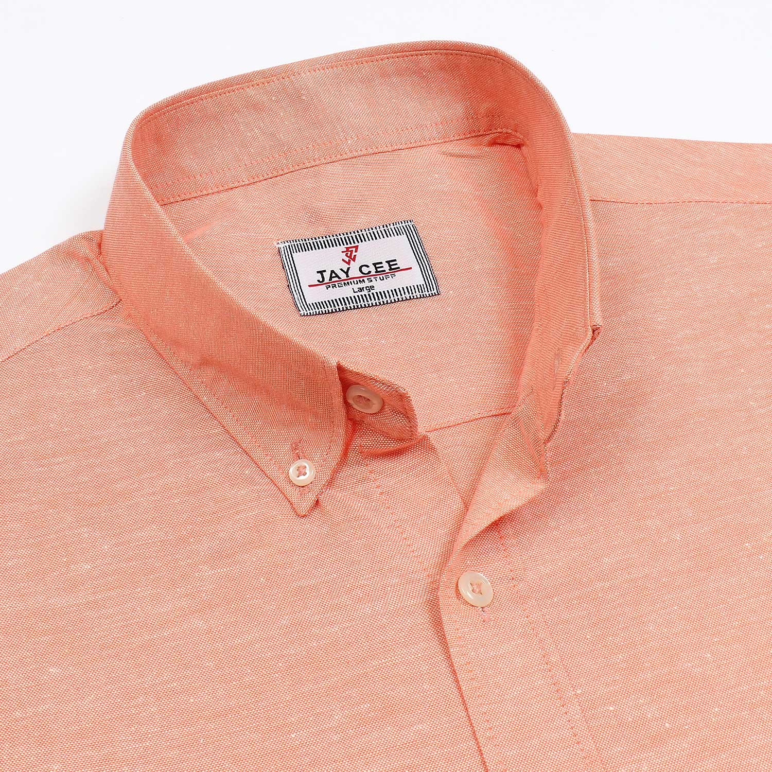 Peach Oxford Shirt - J12