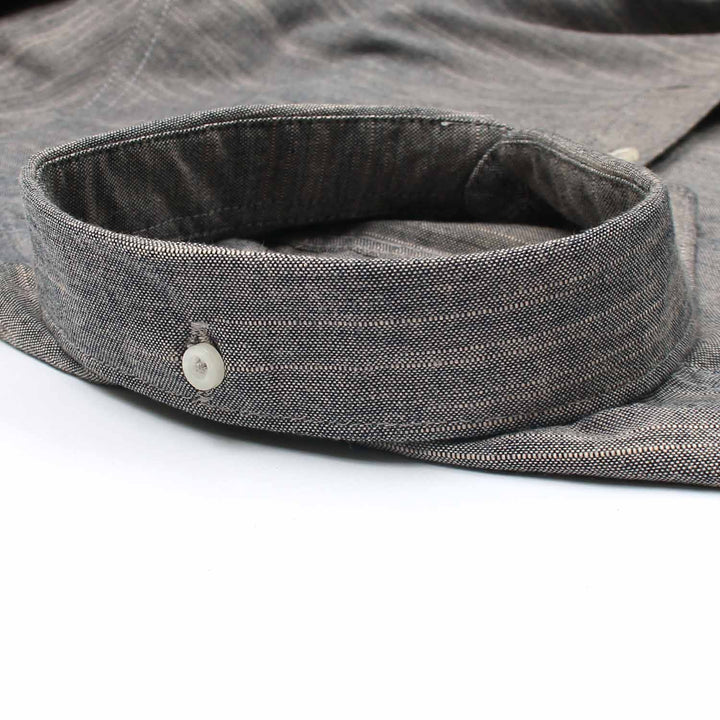 Grey Slub Oxford Shirt