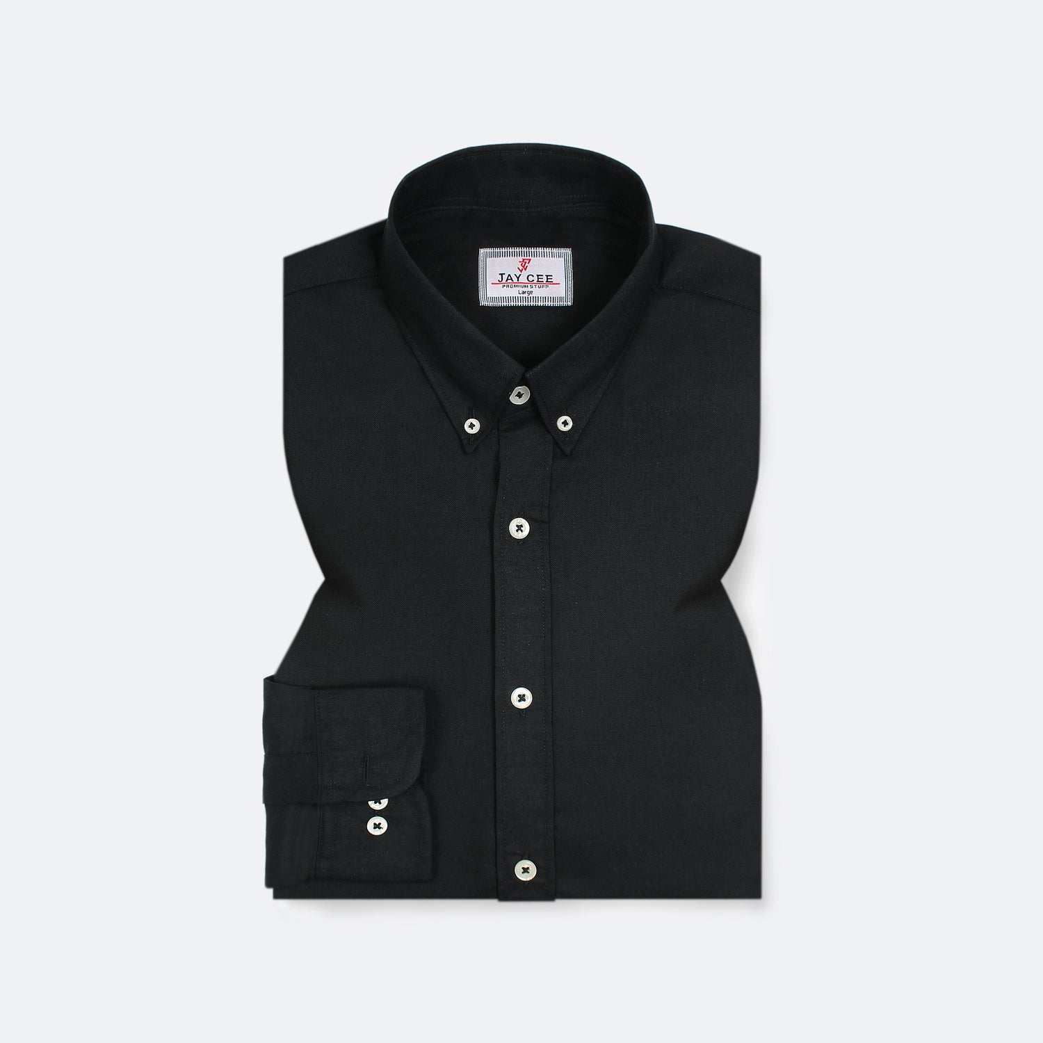 Jet Black Oxford Shirt - J02