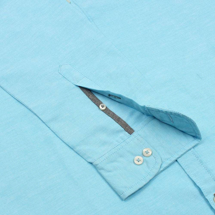 Aqua Blue Oxford Shirt