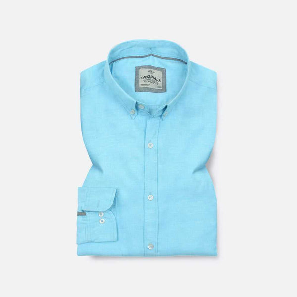 Aqua Blue Oxford Shirt