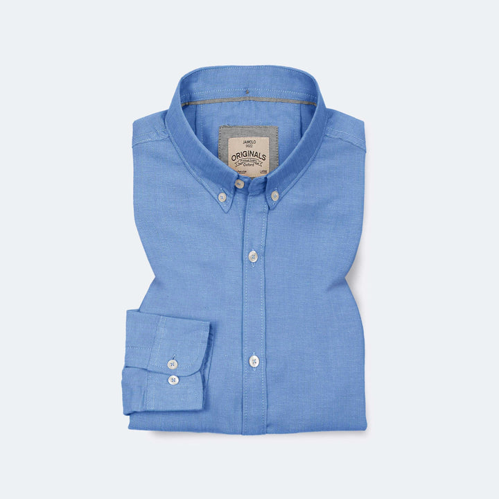 Bachelor Blue Oxford Shirt - Jamclo Originals
