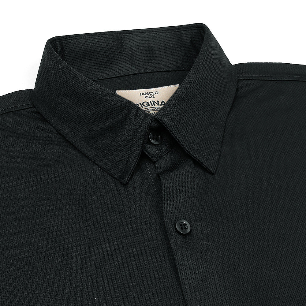 Black Mesh Casual Shirt - Jamclo Originals