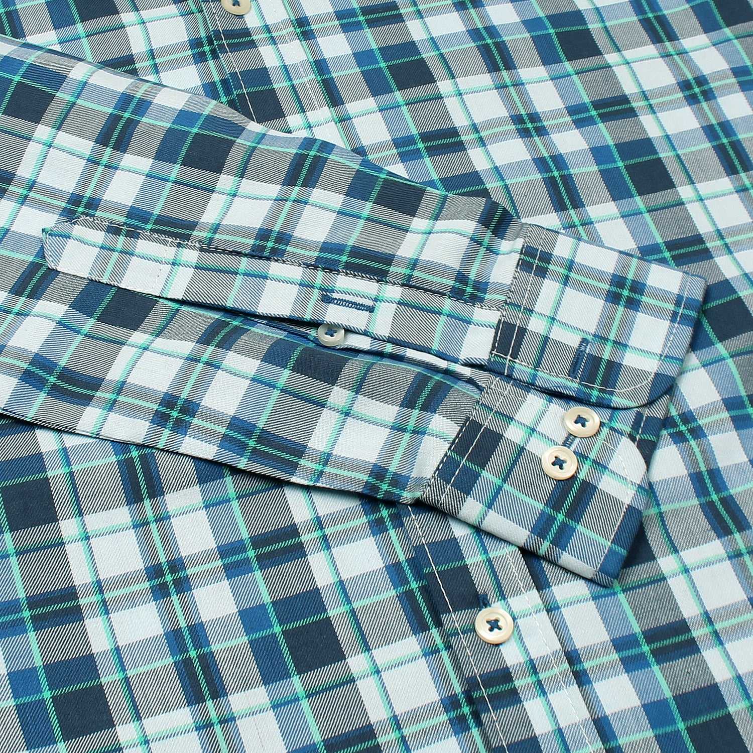 Blue Wide Check Shirt - Jamclo Originals