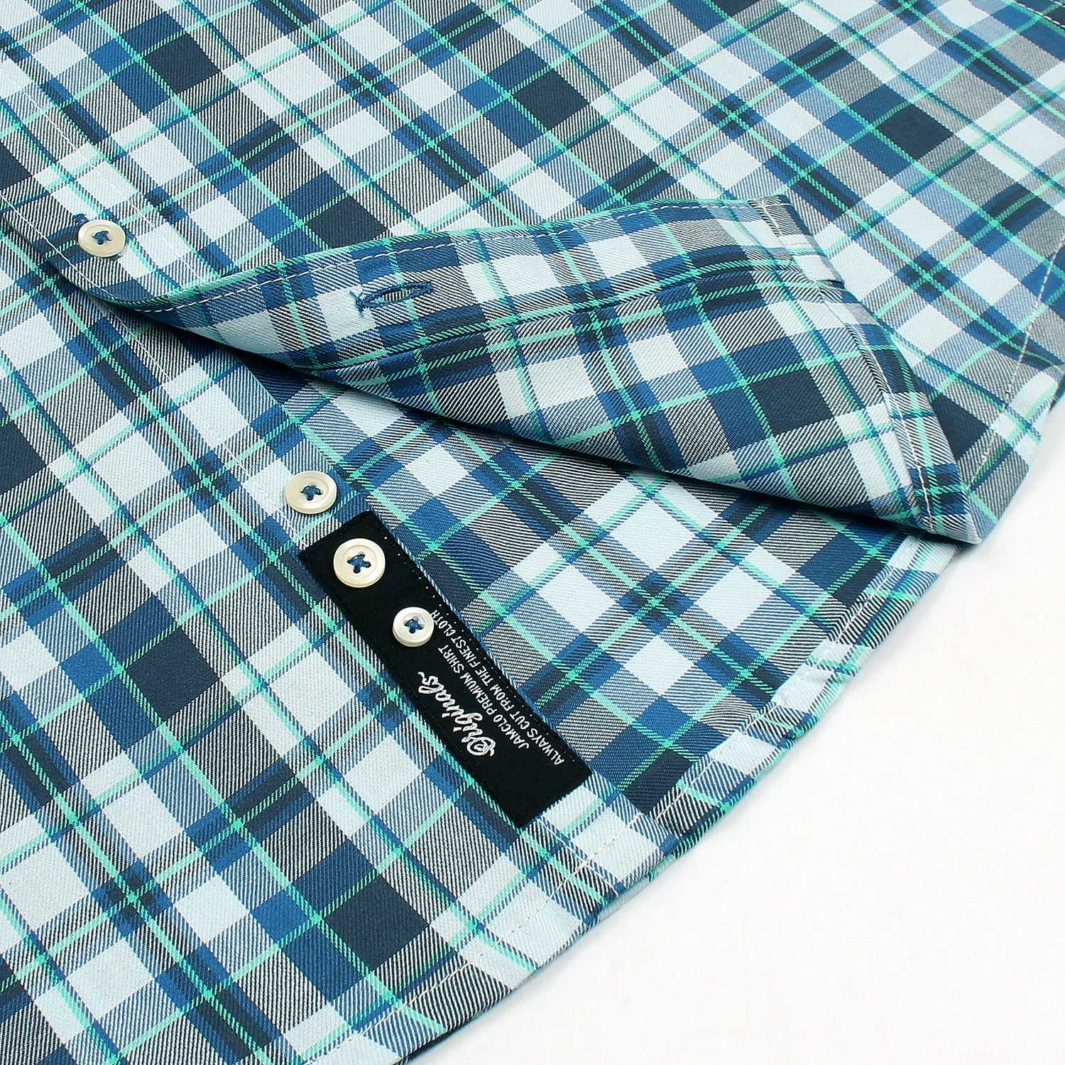 Blue Wide Check Shirt - Jamclo Originals