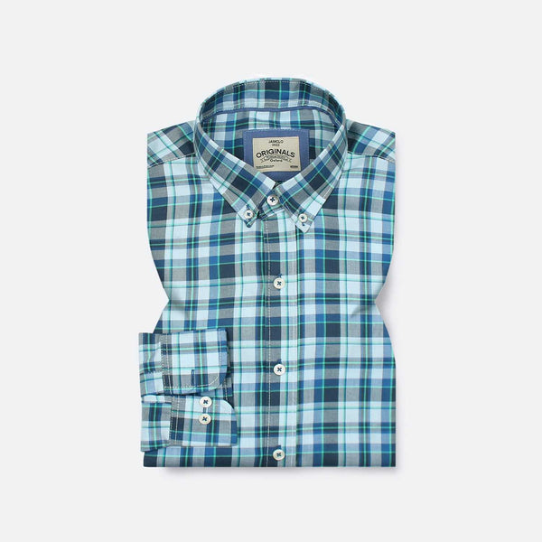 Blue Wide Check Shirt