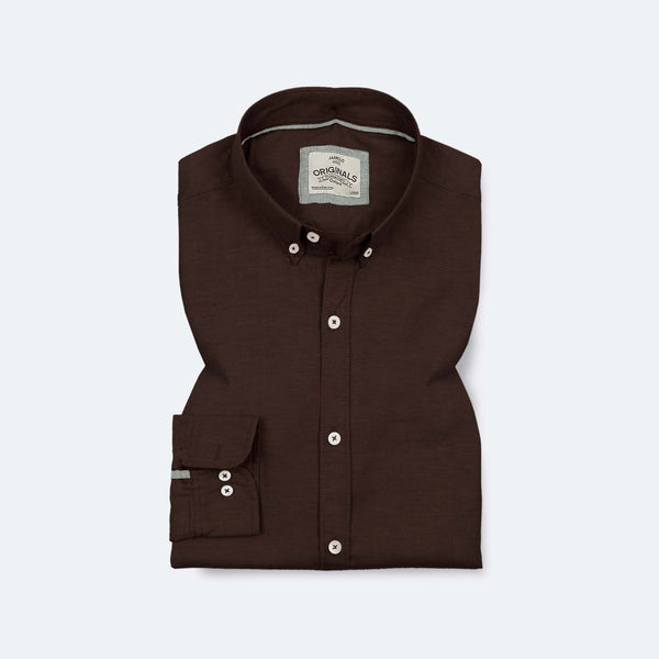 Cocoa Brown Oxford Shirt