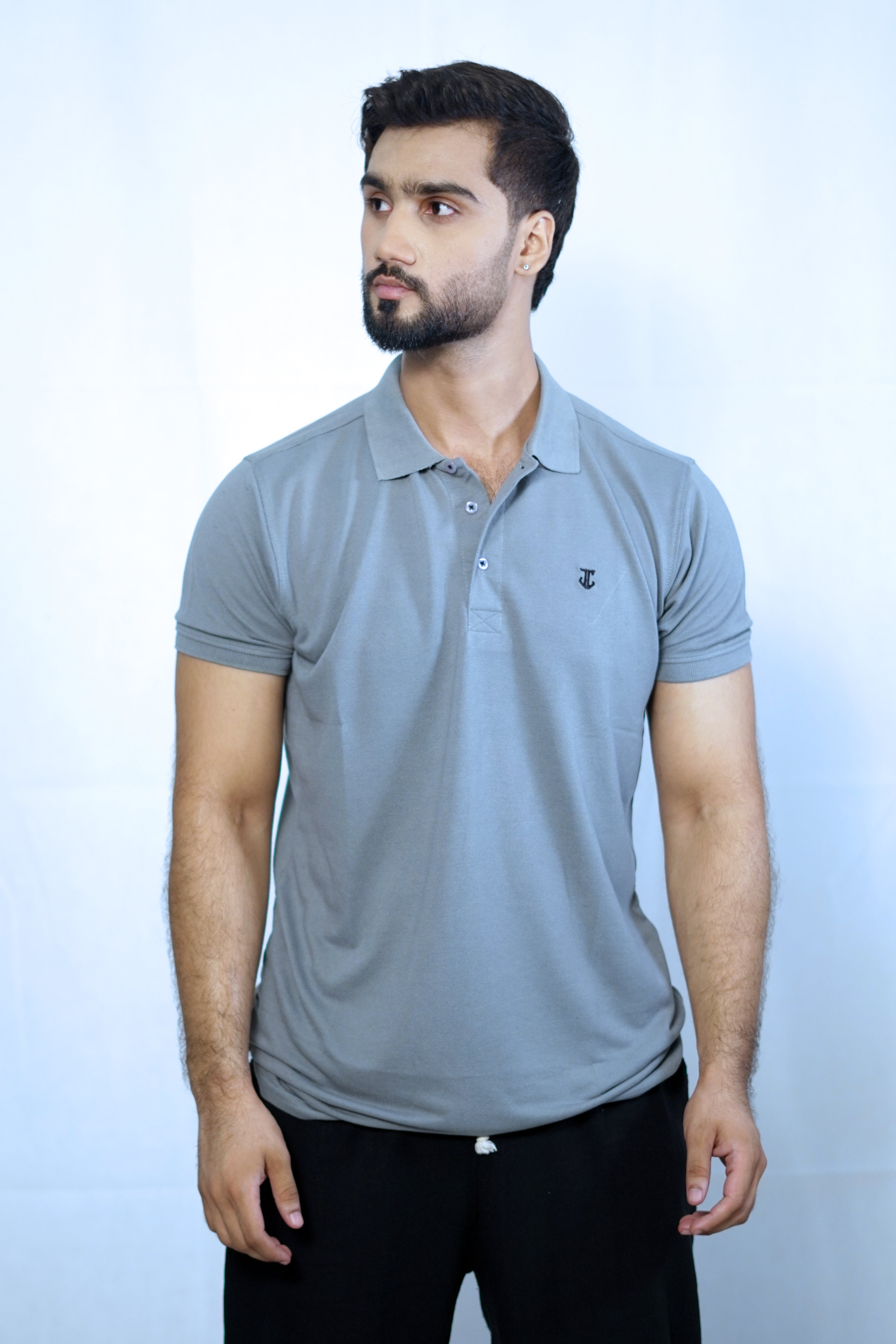 Signature Logo Polo - Grey