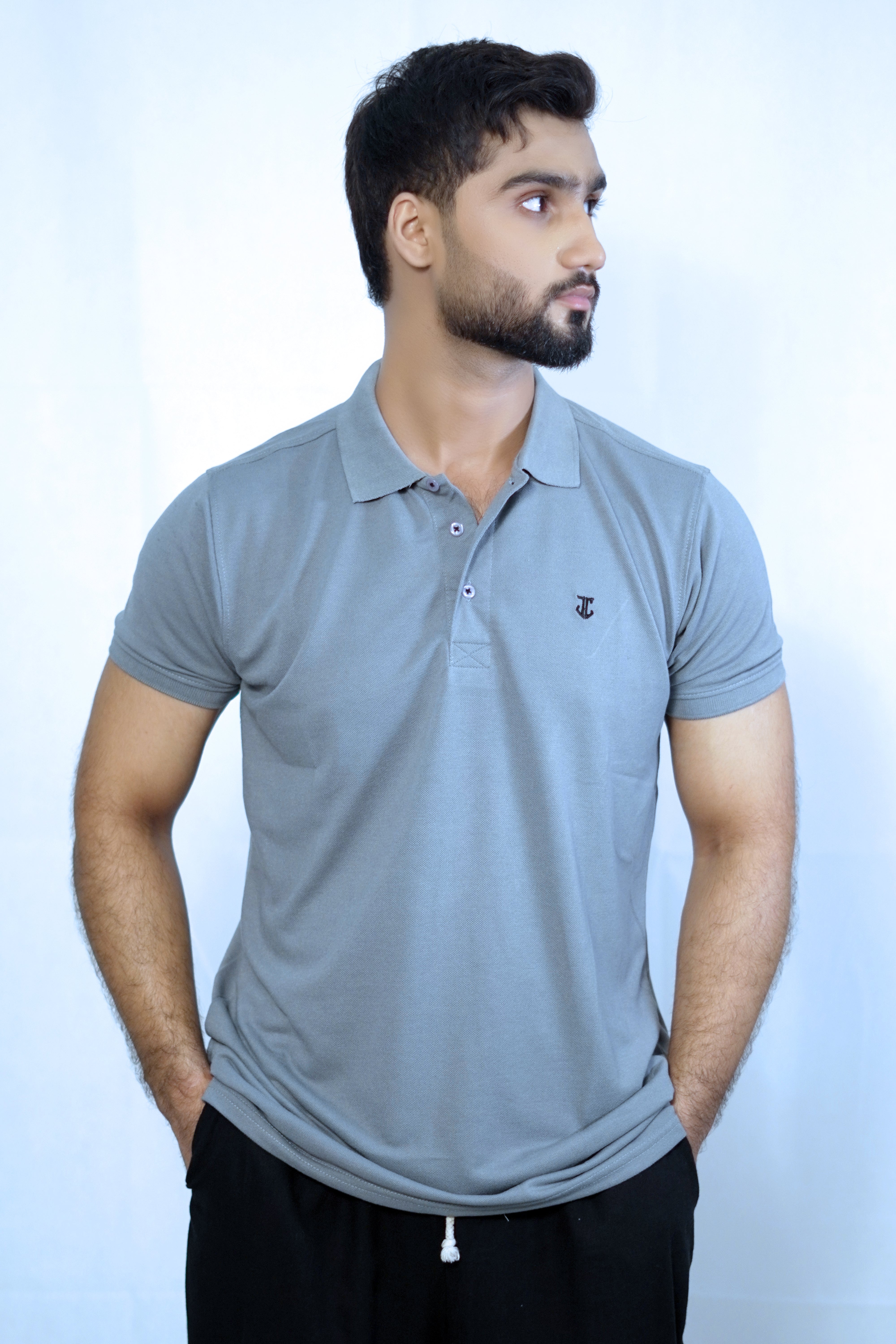 Signature Logo Polo - Grey
