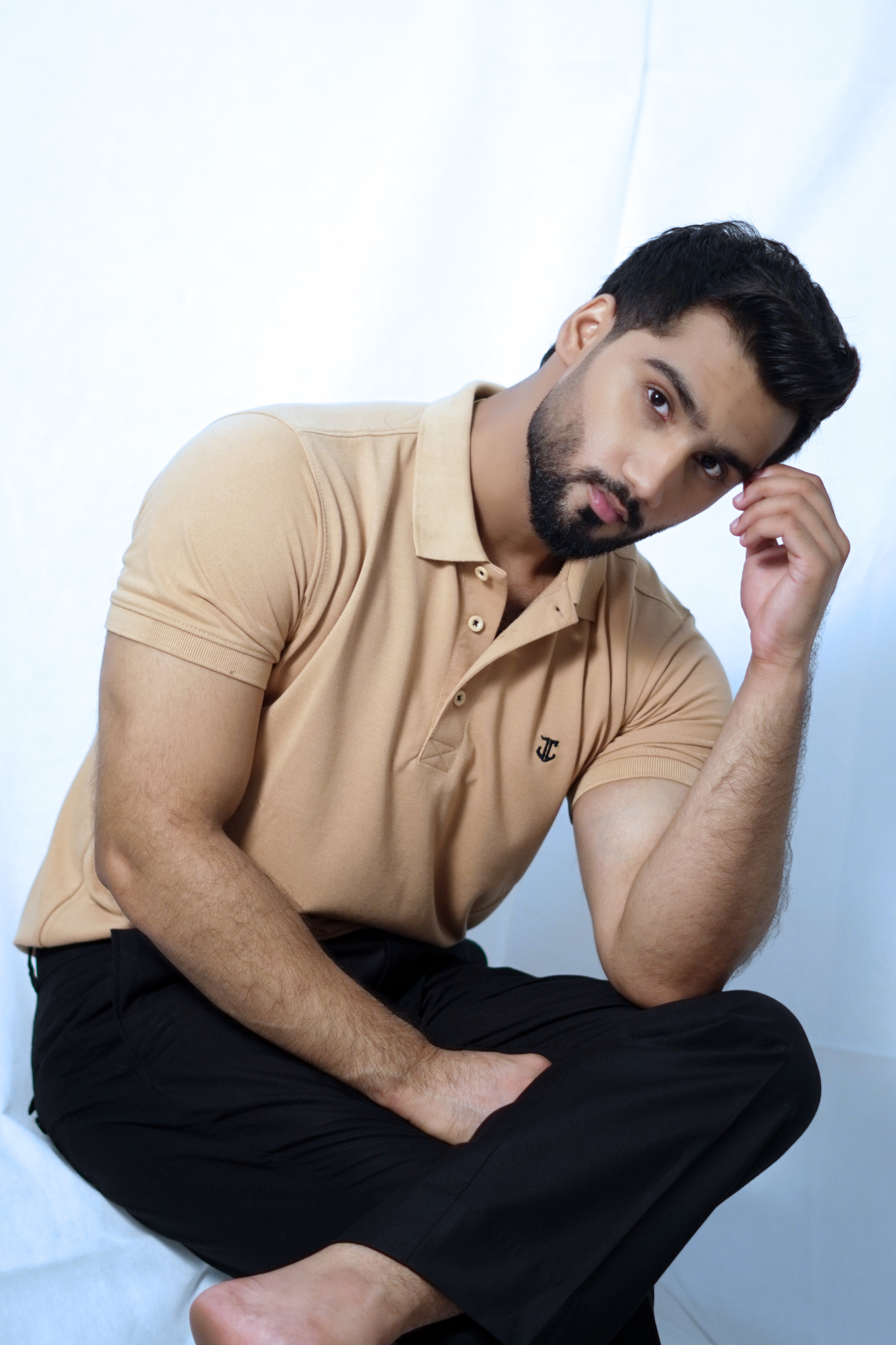 Signature Logo Polo - Beige
