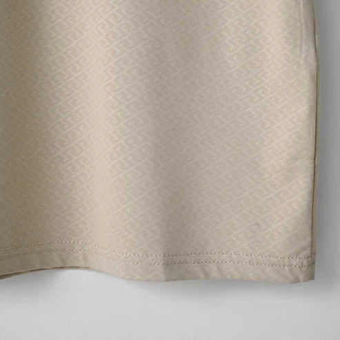 Imported Beige ZigZag Textured Stretchable T-Shirt
