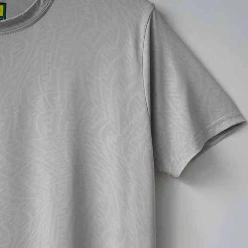 Imported Silver FF Textured Stretchable T-Shirt