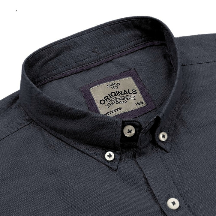 Dark Slate Oxford Shirt - Jamclo Originals