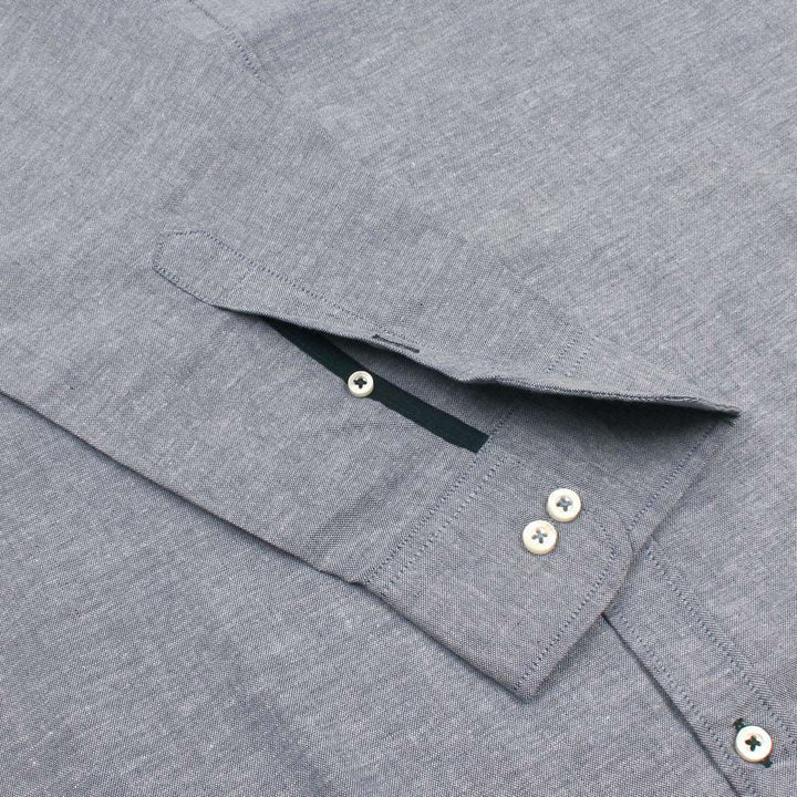 Double Tone Light Grey Oxford Shirt