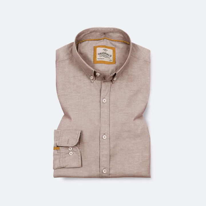 Grey Rose Oxford Shirt