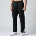 Men's Black Bottom Zipper Loose Fit Trousers