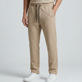 Men' Beige Cross Pocket Loose Fit Trousers