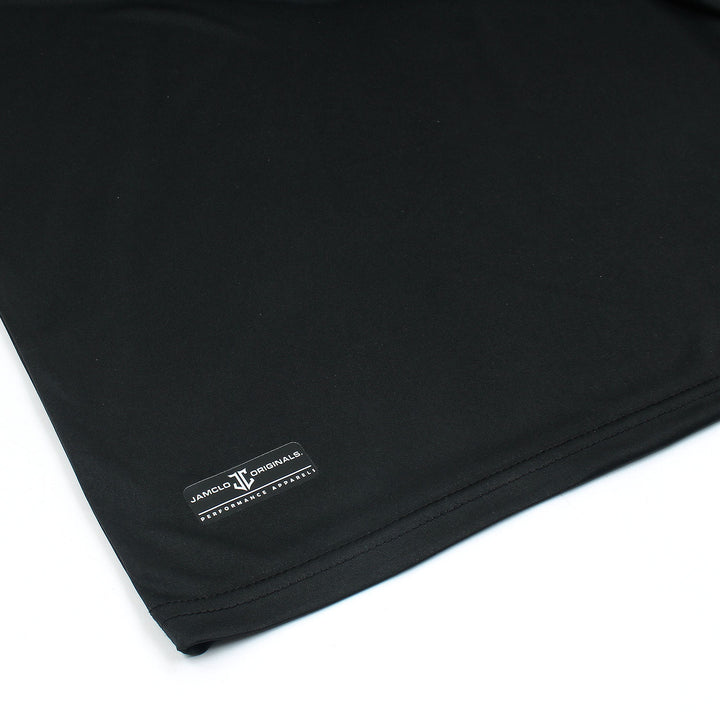 Jet Black Both Shoulder Stripes T-Shirt - Jamclo Originals