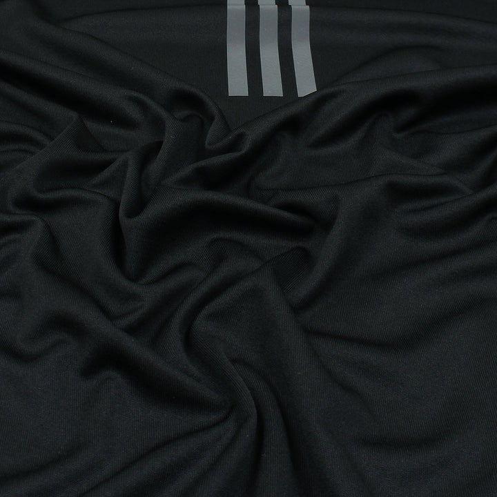 Jet Black Three Stripes T-Shirts - Jamclo Originals