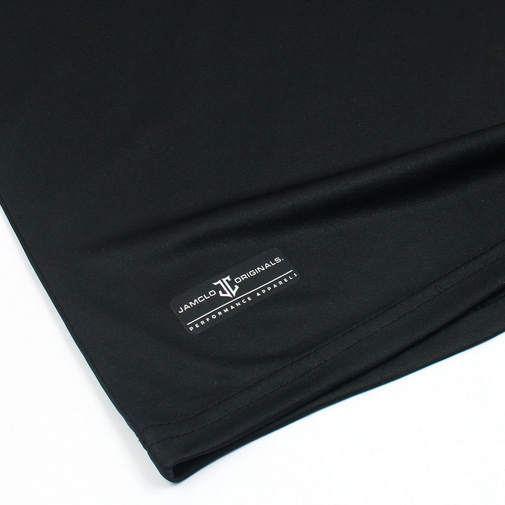 Jet Black Three Stripes T-Shirts - Jamclo Originals