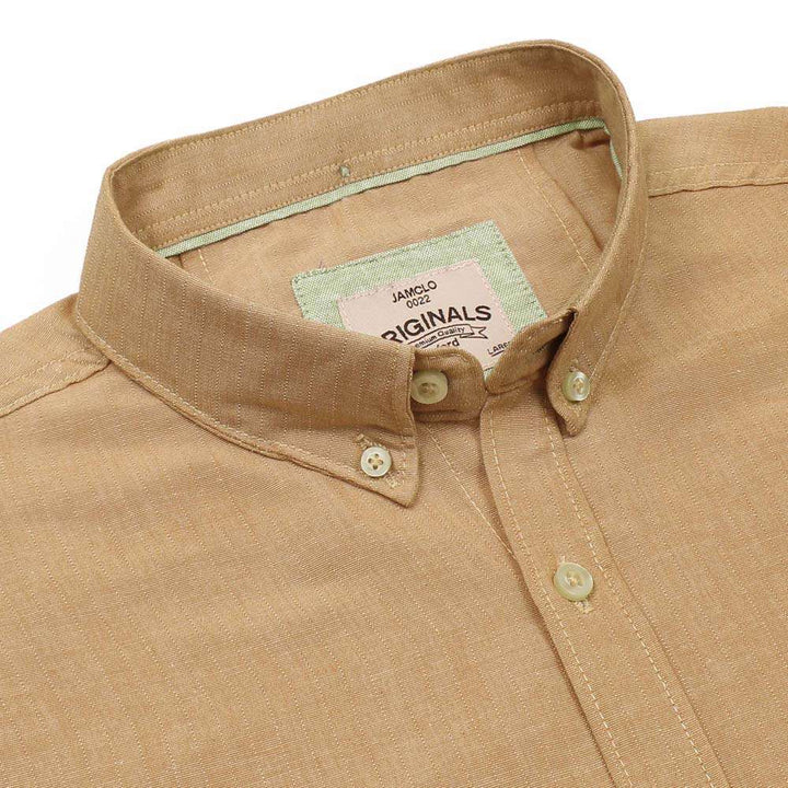 Latte Oxford Shirt - Jamclo Originals
