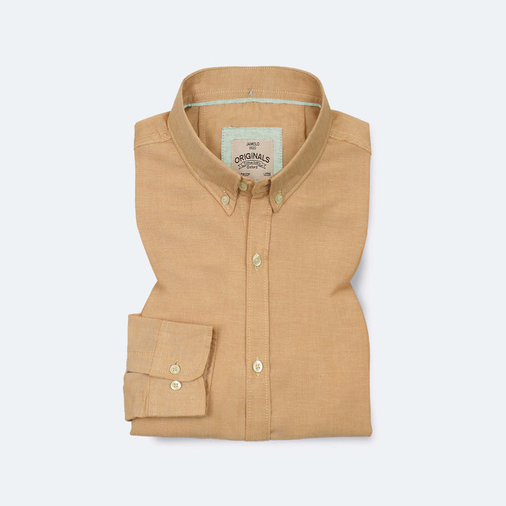 Latte Oxford Shirt - Jamclo Originals
