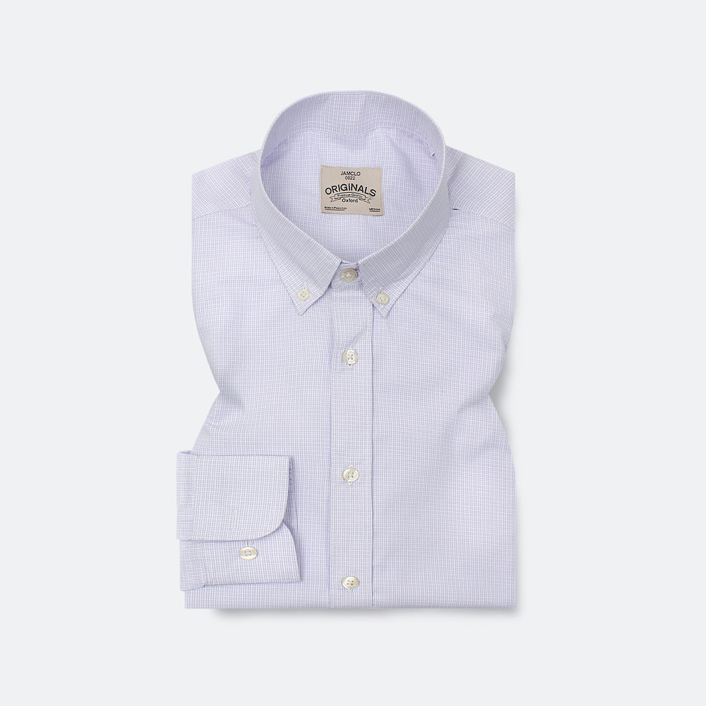 Lavender N' White Check Shirt - Jamclo Originals