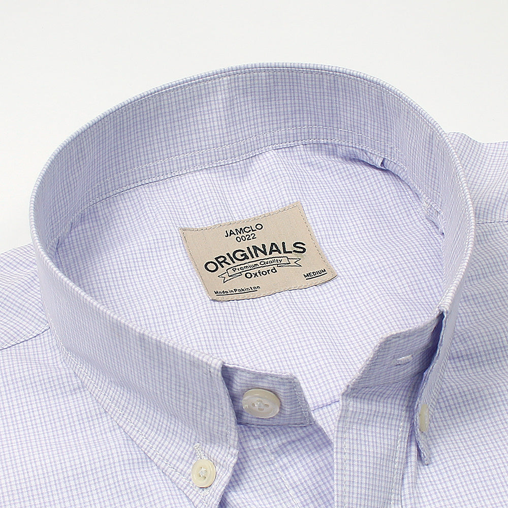 Lavender N' White Check Shirt - Jamclo Originals